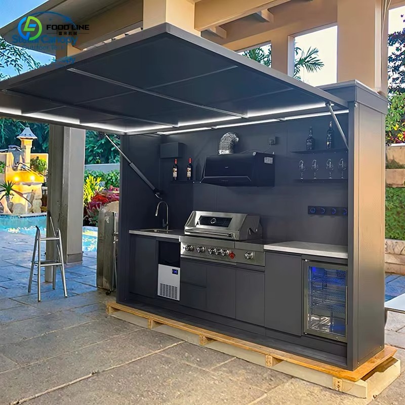 ชุดครัวแคมป์ปิ้งกลางแจ้งแบบปรั - Outdoor Camping Kitchen With Sink บทวิจารณ์และราคา