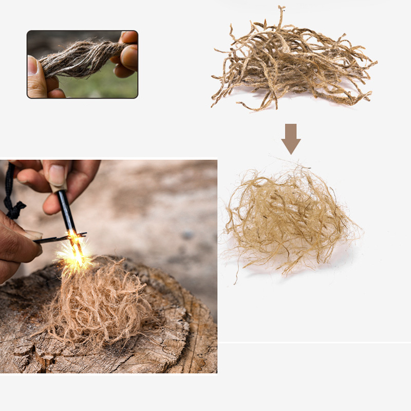 เชือกป่านเคลือบแว็กซ์ขนาดเล็กแ - Outdoor Camping Fireplace บทวิจารณ์และราคา