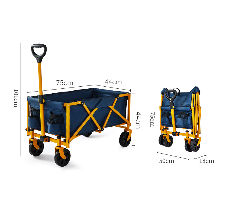 รถเข็นพับได้แบบพกพา ความจุขนาด - Outdoor Camping Folding Table บทวิจารณ์และราคา