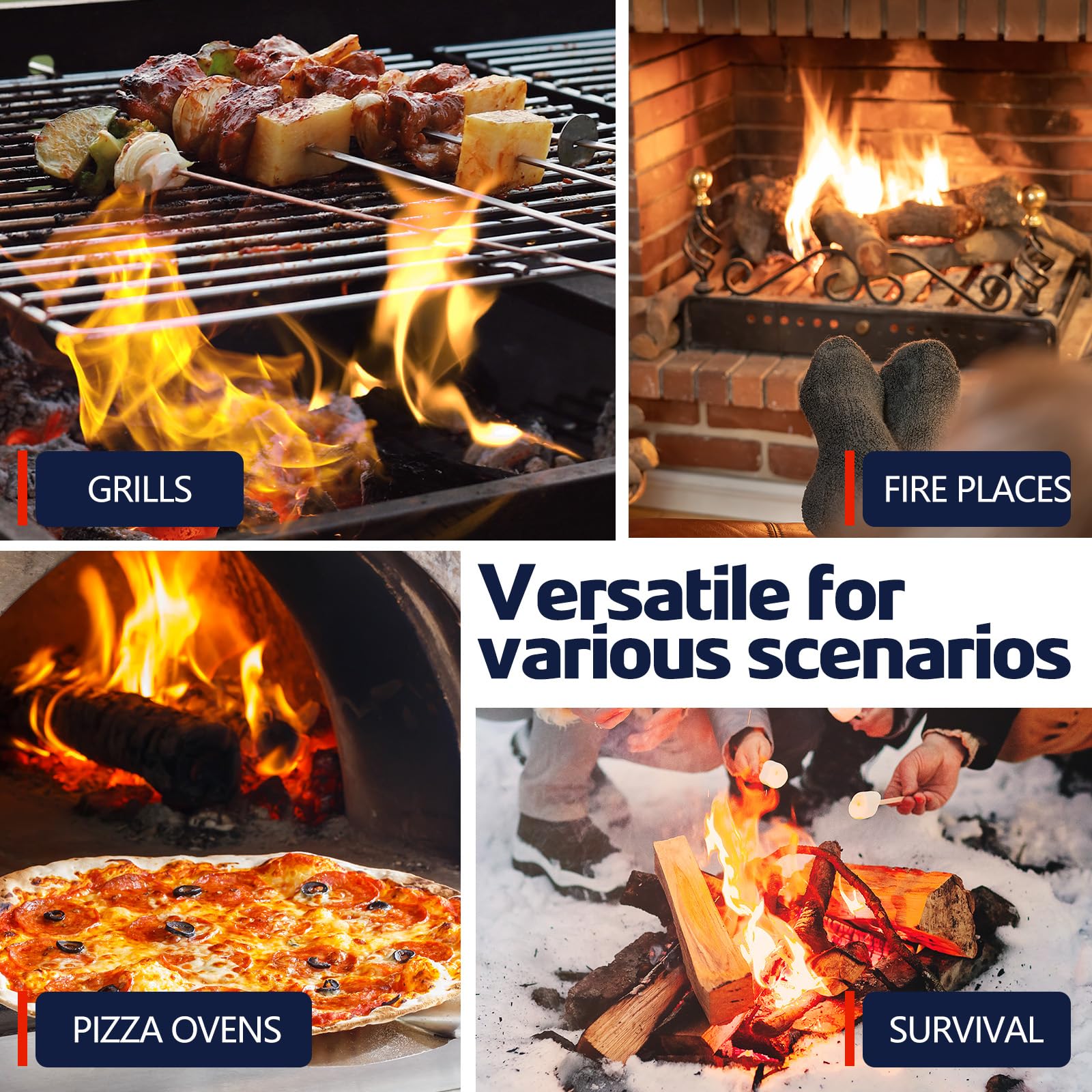 แผ่นไม้แว็กซ์ธรรมชาติกันน้ำจุด - Outdoor Camping Fireplace บทวิจารณ์และราคา