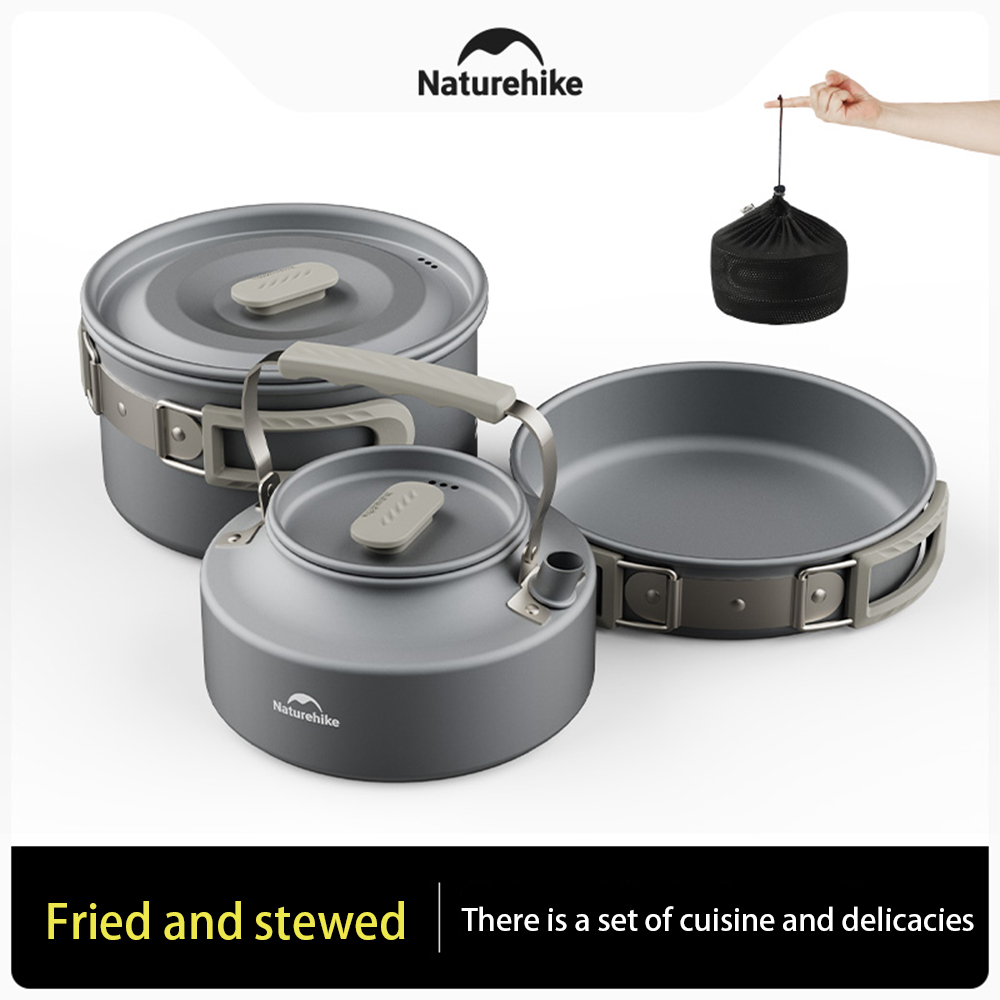 Naturehike ชุดหม้อกลางแจ้ง,อุป - Outdoor Camping Cooking Set บทวิจารณ์และราคา