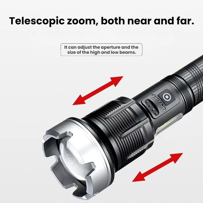 ไฟฉาย LED กำลังสูงแบบยืดหดได้  - Outdoor Camping And Fishing บทวิจารณ์และราคา