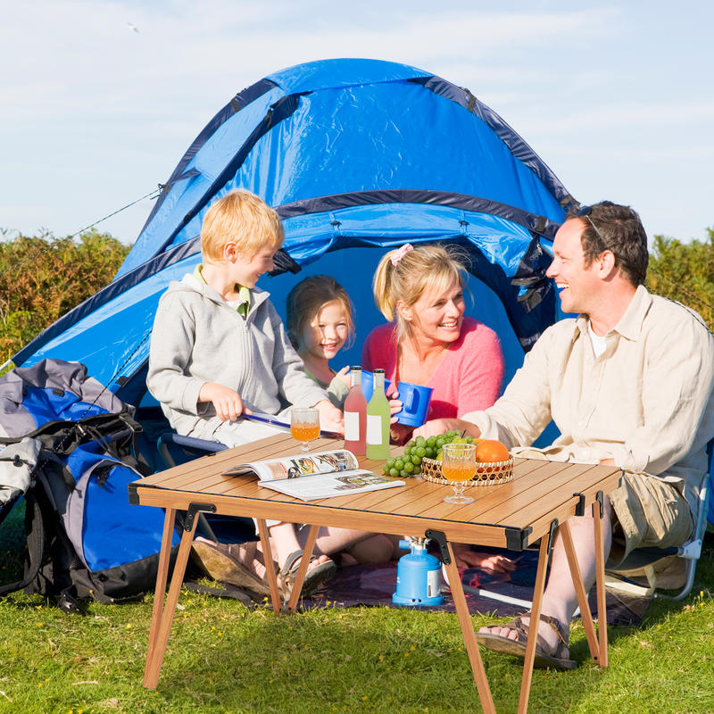 โต๊ะปิกนิกพับได้ขนาด 93 x 70 ซ - Outdoor Camping Folding Table บทวิจารณ์และราคา