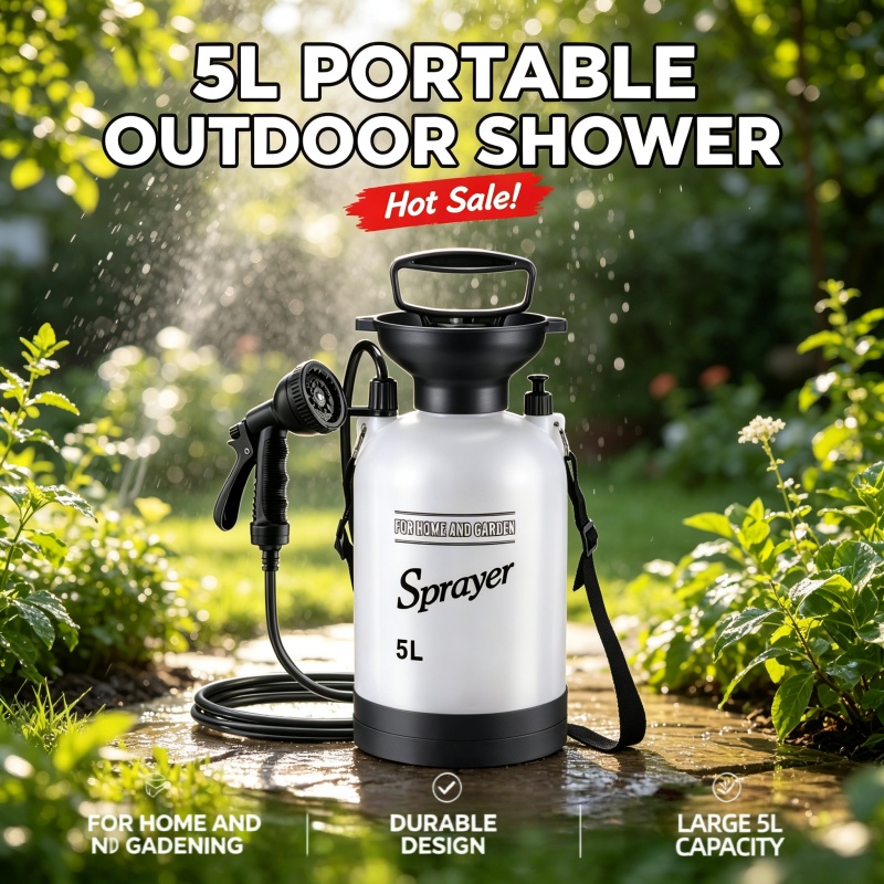 ขวดสเปรย์ฉีดน้ำแบบพกพา 5 ลิตร  - Outdoor Camping Showers บทวิจารณ์และราคา