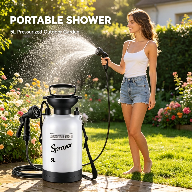 ขวดสเปรย์ฉีดน้ำแบบพกพา 5 ลิตร  - Outdoor Camping Showers บทวิจารณ์และราคา
